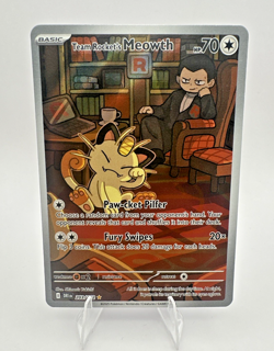 Team Rockets Meowth Card 203/182 Destined Rivals - Pokemon TCG - Image 1