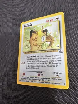 Pokemon TCG 2000 Meowth Black Star Promos Holo Card Wizards Black Star Promos 10 - Image 1