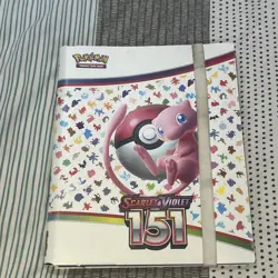 Scarlet Violet 151 Binder For Pokemon Cards TCG Nintendo Empty Folder Mew Design - Image 1