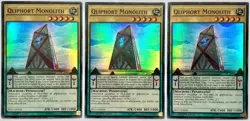 3 x PEVO-EN058 Qliphort Monolith - Super Rare 1st Edition LP/NM YuGiOh Card - Image 1