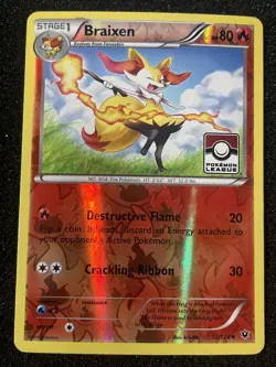 Braixen - (Pokemon League) 012/124 League & Championship Cards Reverse Holo - Image 1
