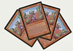 4 CABECILLA TRASGO Apocalypse SPANISH Goblin Ringleader x4 MTG NM - Image 1
