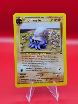Omanyte 60/75 - Neo Discovery Set - Pokemon TCG Card - Lightly Played - Image 1