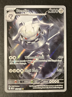Steelix 150/132 Illustration Rare Holo Mega Evolution Pokemon Card NM GRADEable - Image 1