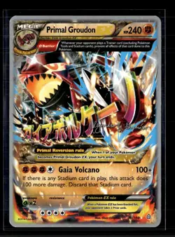 Pokemon 2015 Primal Clash Primal Groudon EX FA World Championships #86/160 - Image 1