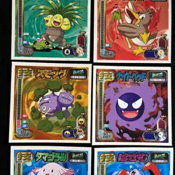 Pokemon sticker seal amada Nintendo japanese sets 6 Lots 1998 NM~EX_6 - Image 3