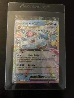 Glaceon ex 026/131 Pokemon (Holiday Calendar) SEALED Partial CRIMP Top Right - Image 1