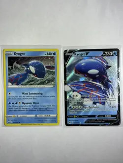 Pokemon TCG Kyogre Crown Zenith 036/159 Holo Rare & Kyogre 037/159 - NM/M - Image 1