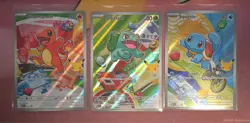 Pokemon First Partner Illustration Collection Series 1 Kanto GEN 1 Starters - Image 1