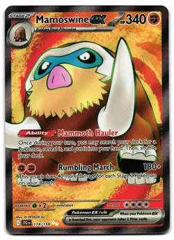 Mamoswine ex 174/159 - 🌊 Journey Together Ultra Rare Pokemon TCG 🖤 - M/LP - Image 1