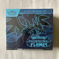 Pokemon Elite Trainer Box Mega Evolution Phantasmal Flames Booster Promo English - Image 1