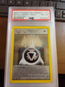 Metal Energy-Holo 2000 Pokemon Neo Genesis 1st Edition #19 1st Edition PSA 8 - Image 1