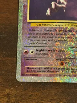 2002 Pokemon Haunter 46/110-Reverse Holo Legendary Collection - Image 4