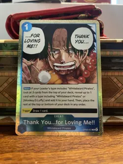 Thank You...for Loving Me!! OP08-053 Rare English Two Legends One Piece TCG Card - Image 1