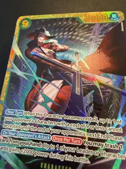 One Piece TCG The Azure Sea’s Seven - Dracule Mihawk OP14-119 SEC English NM - Image 3