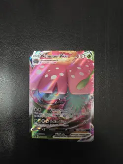 Venusaur VMAX SWSH102 Full Art Black Star Promo Pokemon Card - NM/M - Image 1