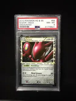Scizor Prime HGSS Undaunted Holo Card 84/90 PSA 8 NM-MT 2010 Pokemon - Image 1