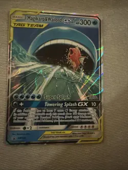 Pokemon Magikarp & Wailord GX Promo Holo TAG TEAM SM166 Sm Card - Image 1