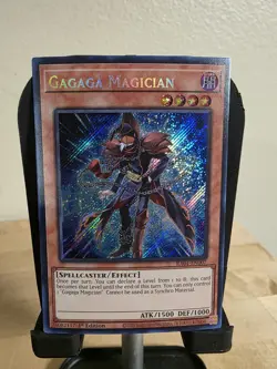 Yu-Gi-Oh Gagaga Magician 1st Edition Secret Rare Card RA04-EN007 - Image 1