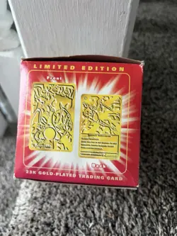 POKEMON CHARIZARD 23K GOLD PLATED CARD BURGER KING 1999 FACTORY SEALED - Image 4