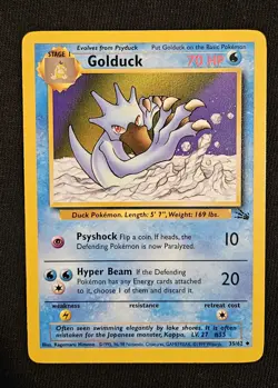 NM Near Mint Golduck 35/62 - Fossil Set- WOTC - Pokemon Card - 1999 - Image 1