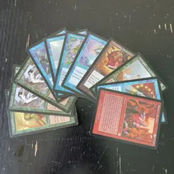 MTG lot of 11 decent cards Mercadian Masques - Thieves' Auction, Brainstorm, etc - Image 1