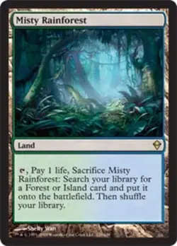 MTG magic cards 1x Misty Rainforest Zendikar NM-Mint, English - Image 1