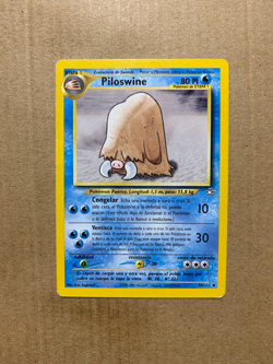 SPANISH Piloswine 44/111 Neo Genesis - Uncommon Pokemon Card - HP - Image 1