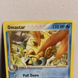 Omastar - 2003 Pokemon EX Sandstorm - #19/100 LP Tcg Card E Reader - Image 2