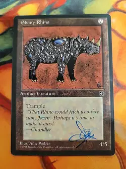 Ebony Rhino - Homelands (HML) *signed - Amy Weber* - Image 1