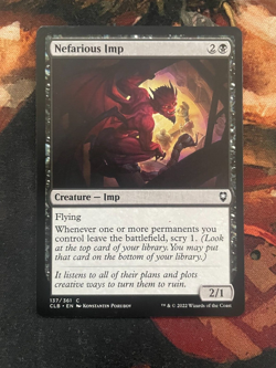 Nefarious Imp - Commander Legends: Battle for Baldur's Gate - Near Mint MTG - Image 1