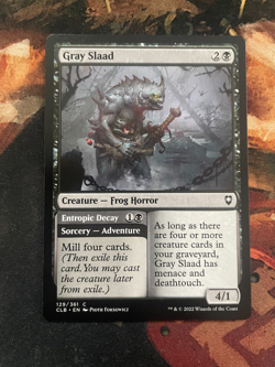 Gray Slaad - Commander Legends: Battle for Baldur's Gate - Near Mint MTG - Image 1