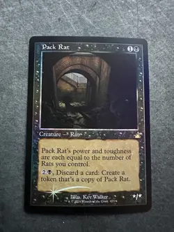 Pack Rat (Retro Frame) Ravnica Remastered Foil 455 NM LC1 - Image 1