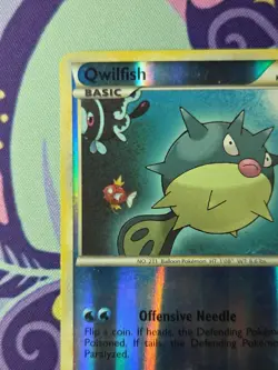 Pokemon TCG HeartGold & SoulSilver Qwilfish 50/123 Reverse Holo Lightly Played - Image 2