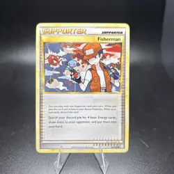 Fisherman 92/123 Supporter Non Holo HeartGold & SoulSilver Pokemon Card NM -c - Image 1