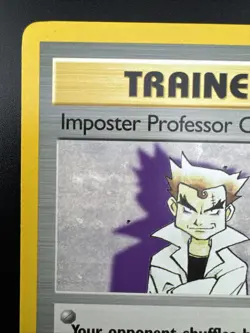 Imposter Professor Oak 73/102 Pokemon Base Set Rare Regular LP - Image 4