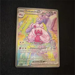 Pokemon Tinkaton ex 262/193 Sv02 Paldea Evolved Illustration Rare Full Art Holo - Image 1
