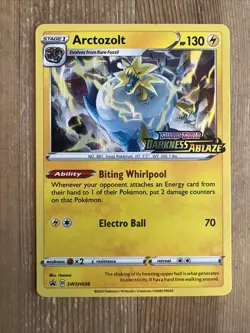 Arctozolt Prerelease HOLO Rare SWSH036 Darkness Ablaze Promo NM Pokemon 2020 - Image 1