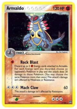 Damaged Armaldo - 3/108 - Holo Rare Pokemon Power Keepers - Image 1