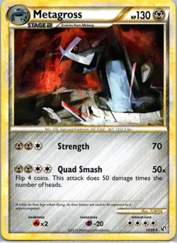 Pokemon TCG Metagross 18/90 HSUndaunted LP - Image 1