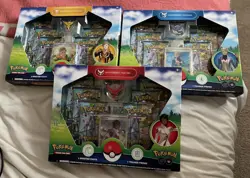 3 x Pokemon GO POKEMON TCG Special Team Collection Boxes - Full Set - Image 1