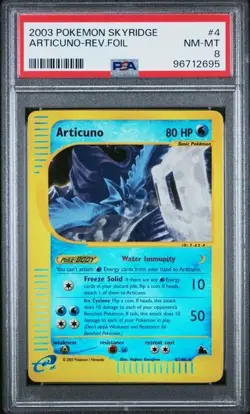 Articuno 4/144 Reverse Holo PSA 8 Pokemon Skyridge Rare - Image 1