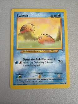 Pokemon - Swinub - Neo Destiny 84/105 - Common - LP - Image 1