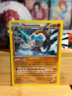 MAMOSWINE 82/162 BREAKthrough Holo Rare Holo Pokemon TCG Lightly Played - Image 1