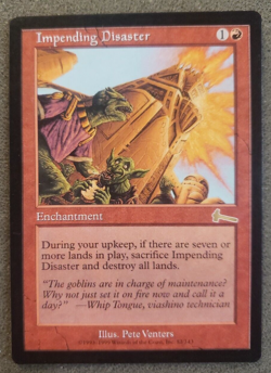 Impending Disaster Urza's Legacy NM Red Rare MAGIC THE GATHERING CARD (DS3D1PW). - Image 1