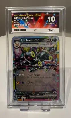 ACE 10 Umbreon ex 060/131 Stamped Surprise Box Prismatic Evolutions Pokemon - Image 1