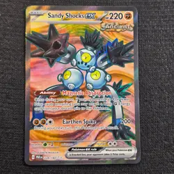 Pokemon Paradox Rift Sandy Shocks ex Ultra Rare 228 Near Mint - Image 1