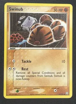 Pokemon Swinub 79/109 ex Team Rocket Returns Common - Image 1