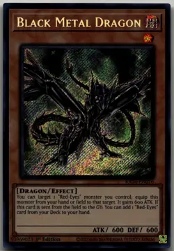 Black Metal Dragon (Secret Rare) Secret Rare Quarter Century Stampede RA04-EN016 - Image 1