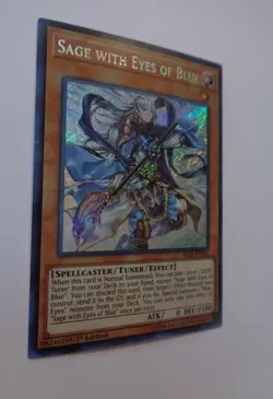 Sage with Eyes of Blue BLLR-EN055 (Secret Rare, 1st Edition, Lightly Played LP) - Image 1
